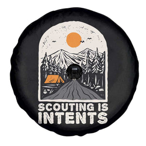Funny Scout Camping Spare Tire Cover Scouting Is Intents Hiking Camper Outdoors Adventure TS02 Print Your Wear