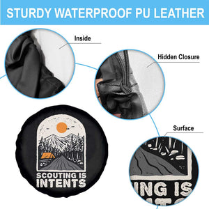 Funny Scout Camping Spare Tire Cover Scouting Is Intents Hiking Camper Outdoors Adventure TS02 Print Your Wear
