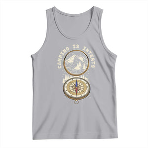 Funny Scout Camping Tank Top Camper Is Intents Compass Hiking Outdoors Adventure TS02 Athletic Heather Print Your Wear