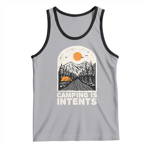 Funny Scout Camping Tank Top Camping Is Intents Hiking Outdoors Adventure TS02 Athletic Heather Black Print Your Wear