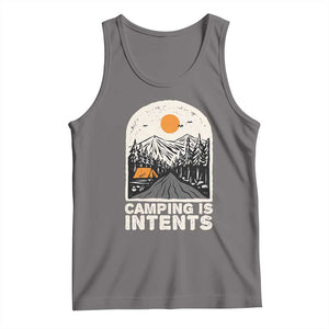 Funny Scout Camping Tank Top Camping Is Intents Hiking Outdoors Adventure TS02 Deep Heather Print Your Wear