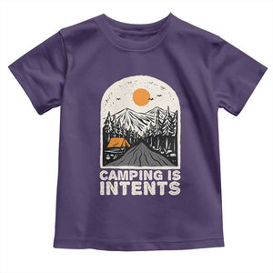 Funny Scout Camping Toddler T Shirt Camping Is Intents Hiking Outdoors Adventure TS02 Purple Print Your Wear