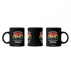 Funny Scout Coffee Mug Once A Scout Always A Pyromaniac Adventure Retro TS02 Print Your Wear