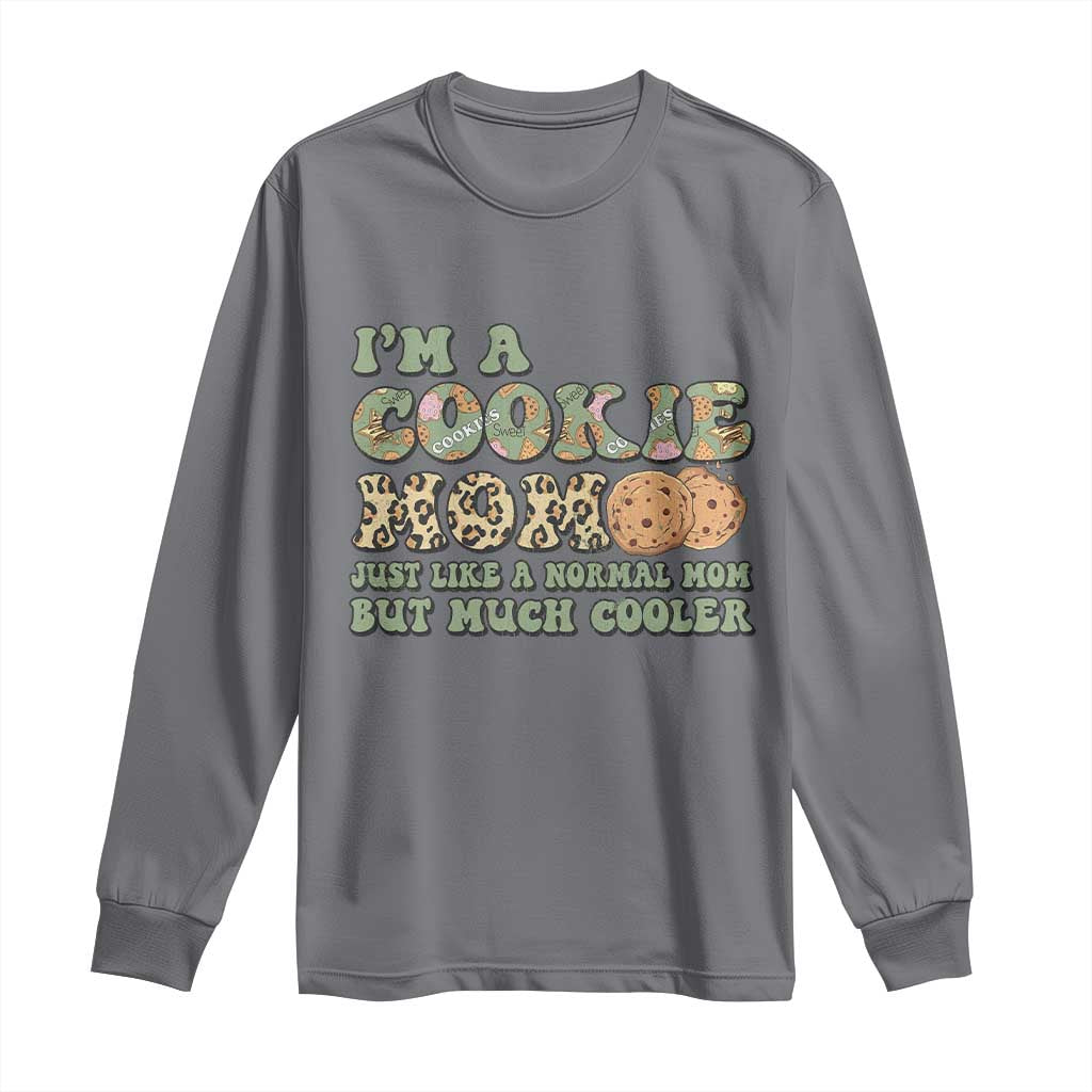 Funny Scout Girl Mom Long Sleeve Shirt I'm A Cookie Mom Cookie Dealer Troop Leader TS02 Charcoal Print Your Wear