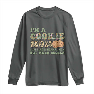 Funny Scout Girl Mom Long Sleeve Shirt I'm A Cookie Mom Cookie Dealer Troop Leader TS02 Dark Heather Print Your Wear