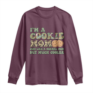 Funny Scout Girl Mom Long Sleeve Shirt I'm A Cookie Mom Cookie Dealer Troop Leader TS02 Maroon Print Your Wear