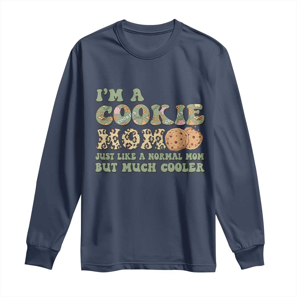 Funny Scout Girl Mom Long Sleeve Shirt I'm A Cookie Mom Cookie Dealer Troop Leader TS02 Navy Print Your Wear