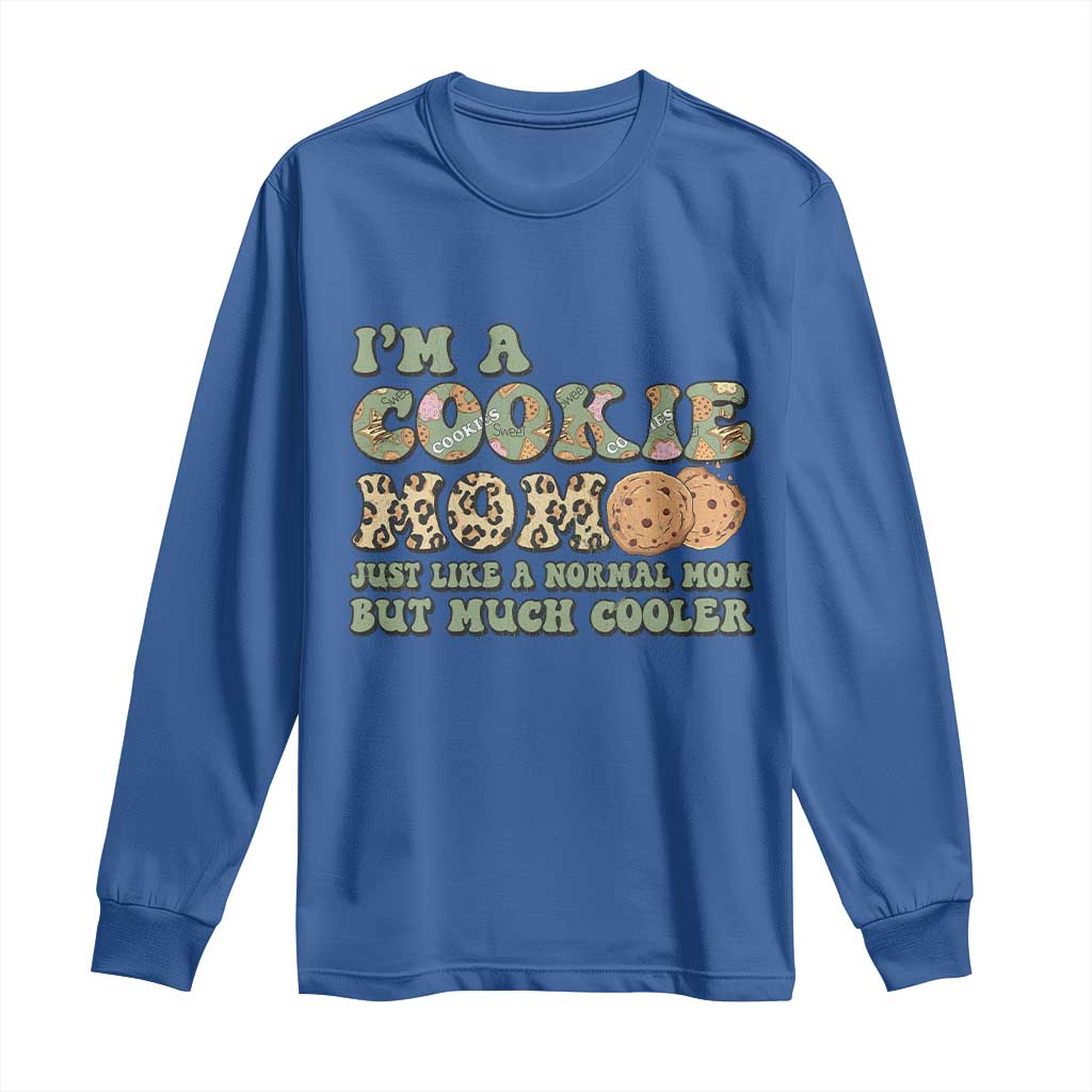 Funny Scout Girl Mom Long Sleeve Shirt I'm A Cookie Mom Cookie Dealer Troop Leader TS02 Royal Blue Print Your Wear