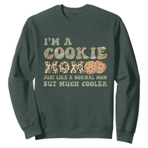 Funny Scout Girl Mom Sweatshirt I'm A Cookie Mom Cookie Dealer Troop Leader TS02 Dark Forest Green Print Your Wear