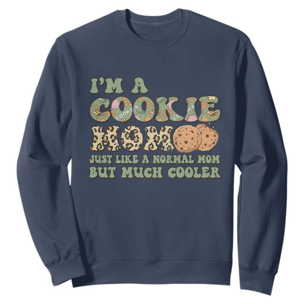 Funny Scout Girl Mom Sweatshirt I'm A Cookie Mom Cookie Dealer Troop Leader TS02 Navy Print Your Wear