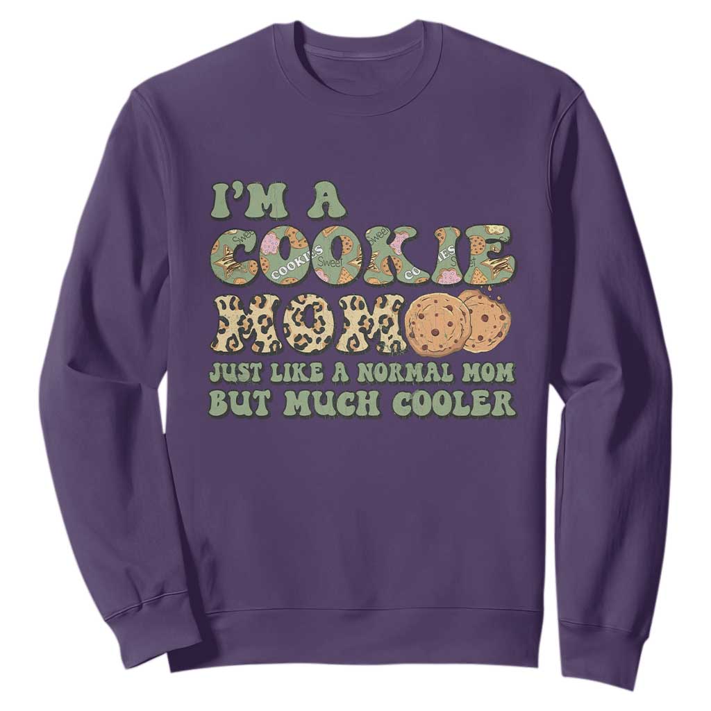 Funny Scout Girl Mom Sweatshirt I'm A Cookie Mom Cookie Dealer Troop Leader TS02 Purple Print Your Wear