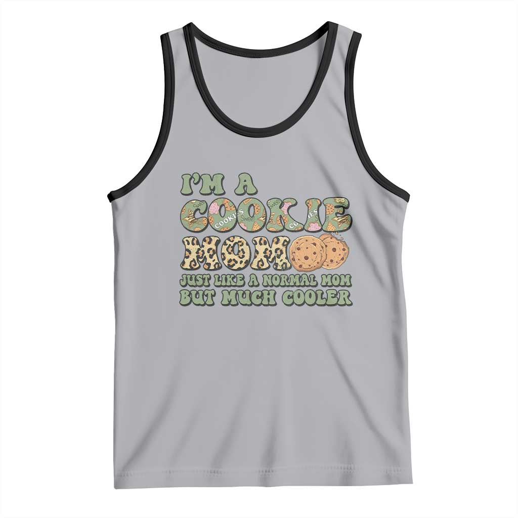 Funny Scout Girl Mom Tank Top I'm A Cookie Mom Cookie Dealer Troop Leader TS02 Athletic Heather Black Print Your Wear