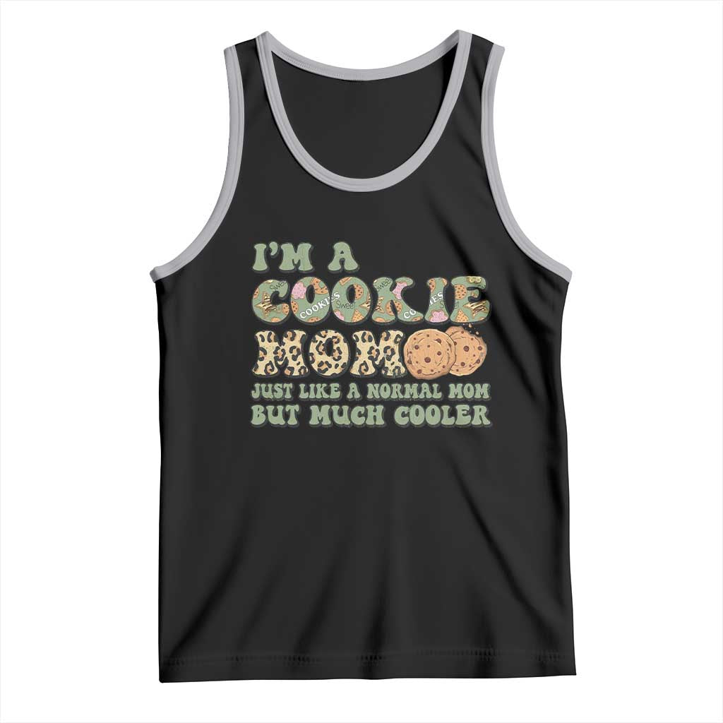 Funny Scout Girl Mom Tank Top I'm A Cookie Mom Cookie Dealer Troop Leader TS02 Black Athletic Heather Print Your Wear