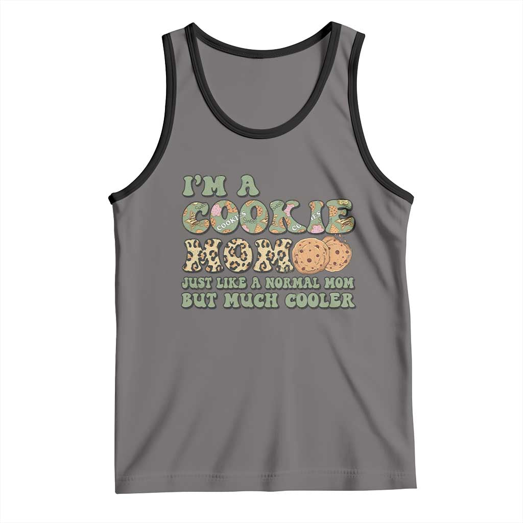 Funny Scout Girl Mom Tank Top I'm A Cookie Mom Cookie Dealer Troop Leader TS02 Deep Heather Black Print Your Wear