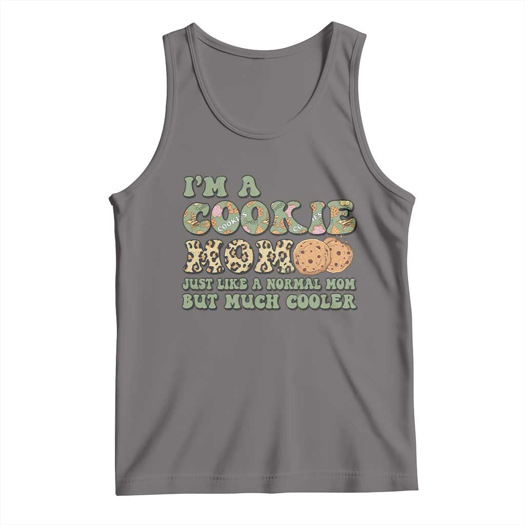 Funny Scout Girl Mom Tank Top I'm A Cookie Mom Cookie Dealer Troop Leader TS02 Deep Heather Print Your Wear