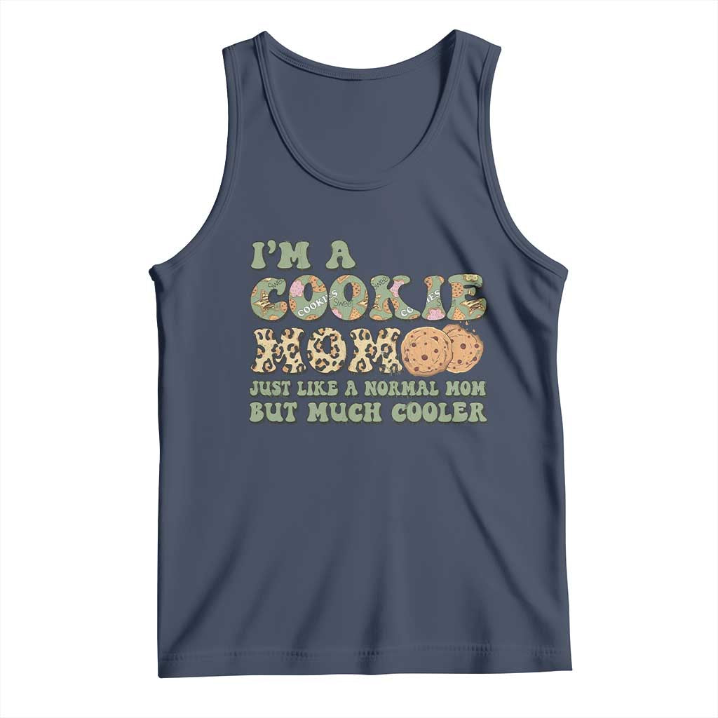 Funny Scout Girl Mom Tank Top I'm A Cookie Mom Cookie Dealer Troop Leader TS02 Navy Print Your Wear