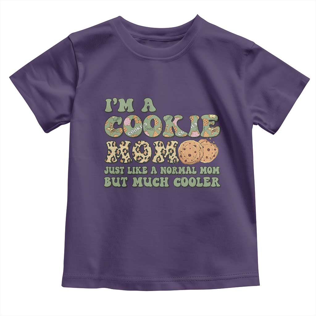 Funny Scout Girl Mom Toddler T Shirt I'm A Cookie Mom Cookie Dealer Troop Leader TS02 Purple Print Your Wear
