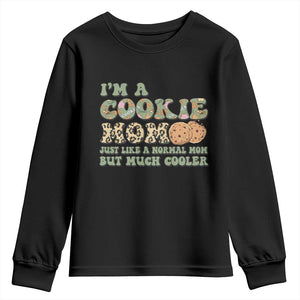 Funny Scout Girl Mom Youth Sweatshirt I'm A Cookie Mom Cookie Dealer Troop Leader TS02 Black Print Your Wear