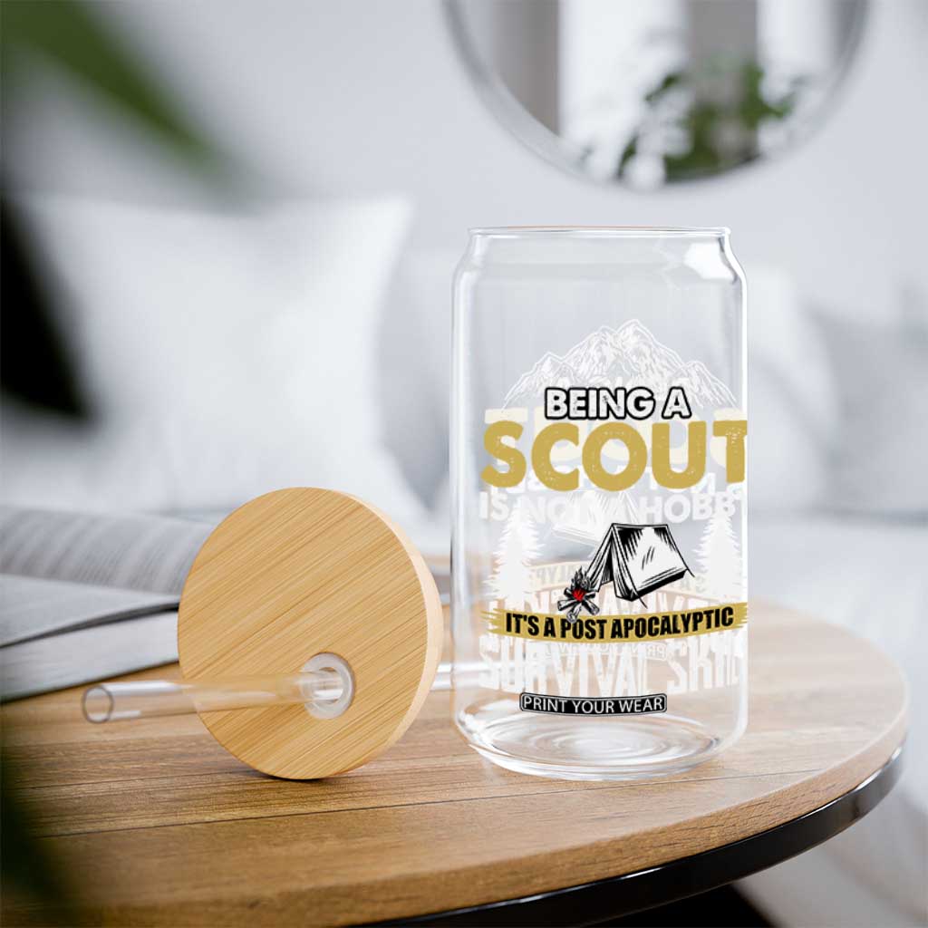 Funny Scout Glass Can Being A Scout Is Not A Hobby It's A Survial Skill Scouting TS02 Print Your Wear
