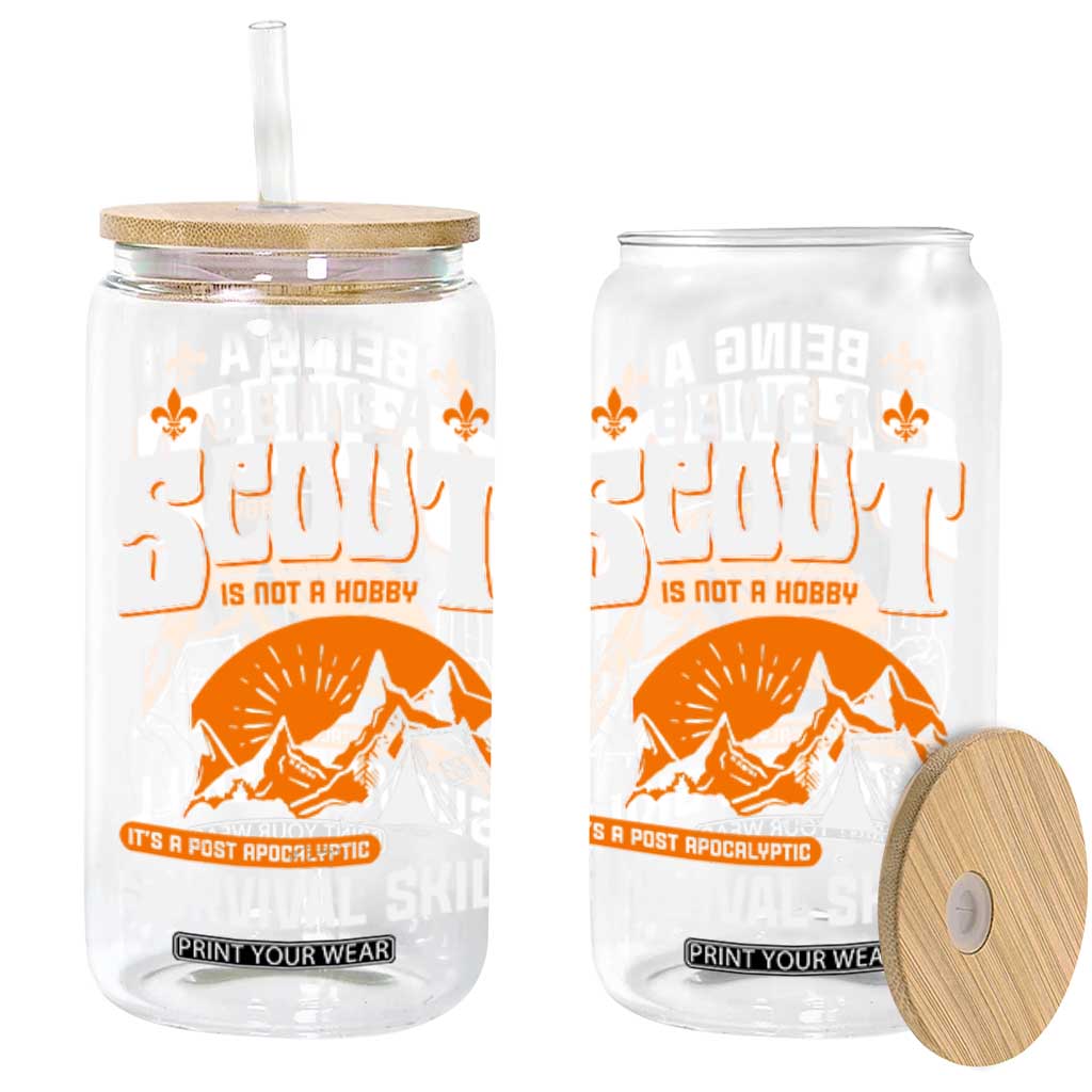 Funny Scout Glass Can Being A Scout Is Not A Hobby Survival Skill Adventure TS02 Black Print Your Wear