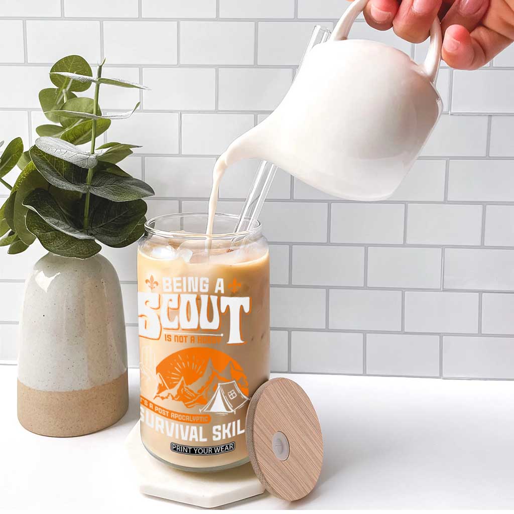 Funny Scout Glass Can Being A Scout Is Not A Hobby Survival Skill Adventure TS02 Print Your Wear