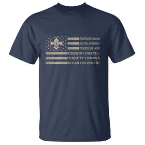 Funny Scout Leader Camping USA American Flag T Shirt TS11 Navy Print Your Wear