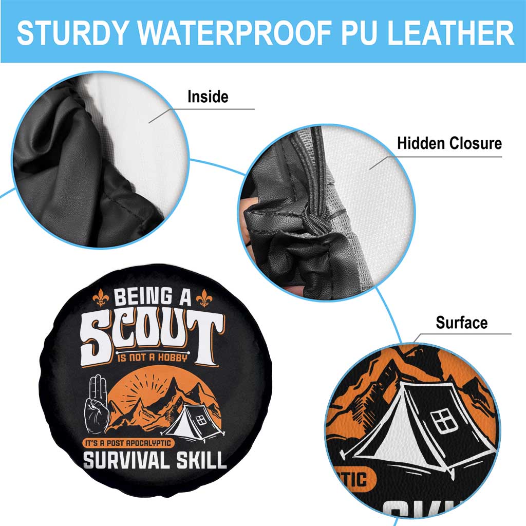 Funny Scout Spare Tire Cover Being A Scout Is Not A Hobby Survival Skill Adventure TS02 Print Your Wear
