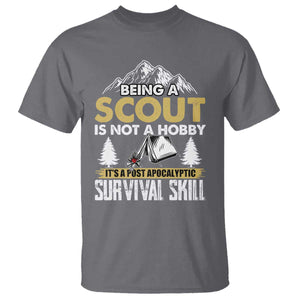 Funny Scout T Shirt Being A Scout Is Not A Hobby It's A Survial Skill Scouting TS02 Charcoal Print Your Wear