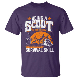 Funny Scout T Shirt Being A Scout Is Not A Hobby Survival Skill Adventure TS02 Purple Print Your Wear