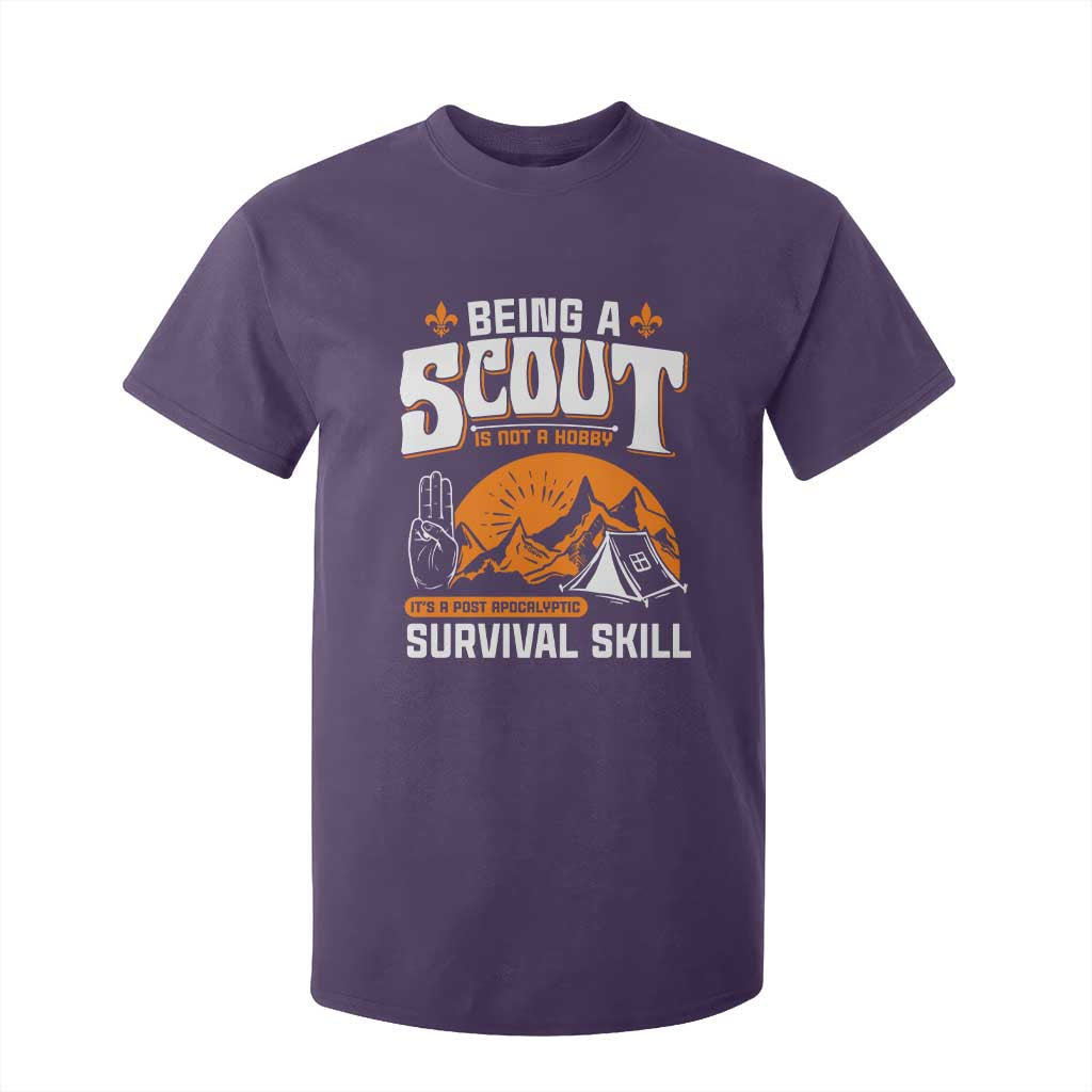 Funny Scout T Shirt For Kid Being A Scout Is Not A Hobby Survival Skill Adventure TS02 Purple Print Your Wear