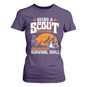 Funny Scout T Shirt For Women Being A Scout Is Not A Hobby Survival Skill Adventure TS02 Purple Print Your Wear