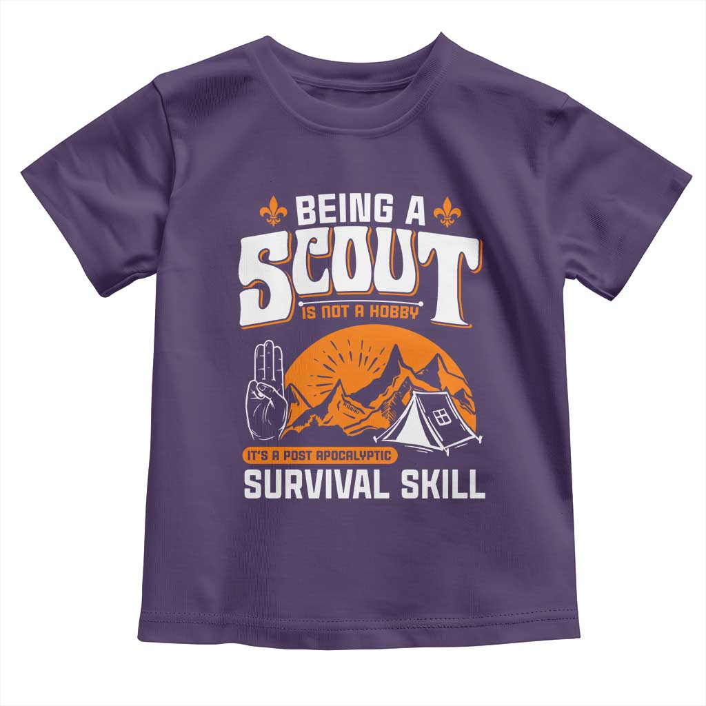 Funny Scout Toddler T Shirt Being A Scout Is Not A Hobby Survival Skill Adventure TS02 Purple Print Your Wear
