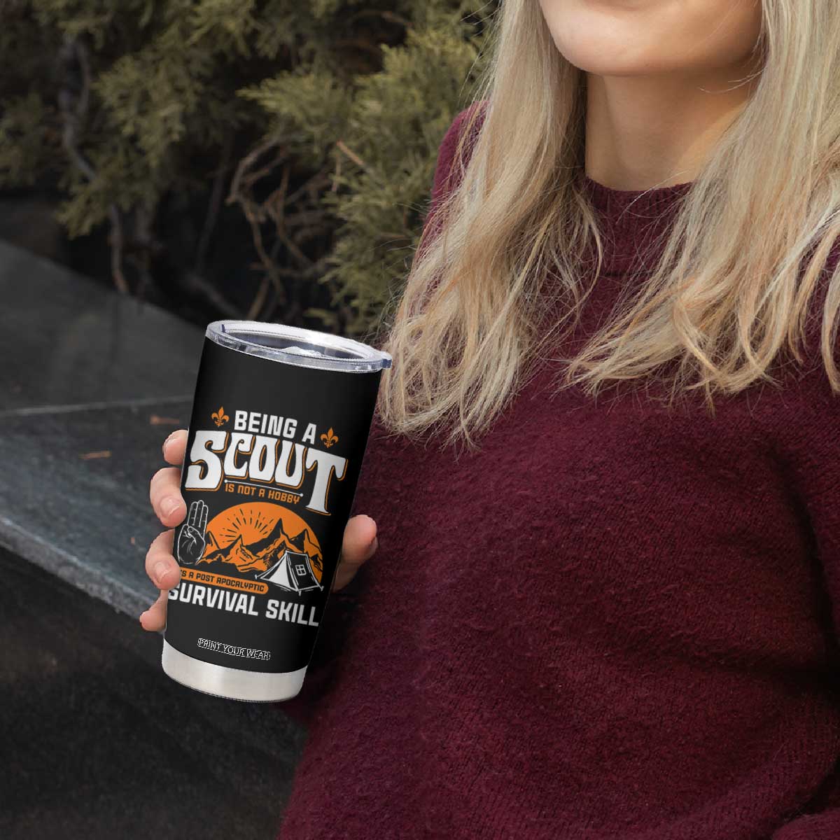 Funny Scout Tumbler Cup Being A Scout Is Not A Hobby Survival Skill Adventure TS02 Print Your Wear