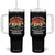 Funny Scout Tumbler With Handle Once A Scout Always A Pyromaniac Adventure Retro TS02 One Size: 40 oz Black Print Your Wear