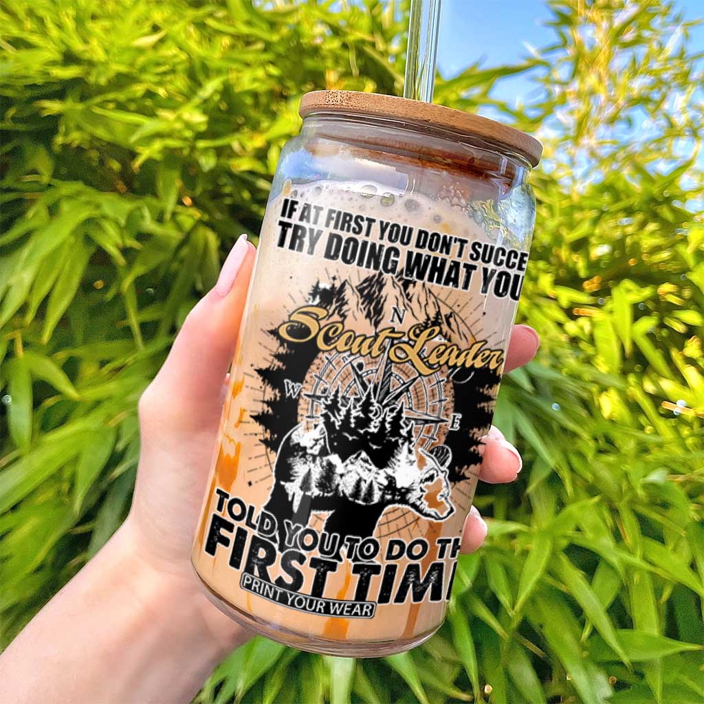 Funny Scouting Adventure Glass Can Doing What Your Scout Leader Told You To Do Camping Compass TS02 Print Your Wear
