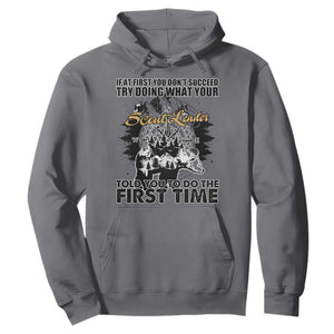 Funny Scouting Adventure Hoodie Doing What Your Scout Leader Told You To Do Camping Compass TS02 Charcoal Print Your Wear