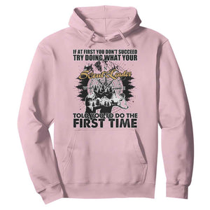 Funny Scouting Adventure Hoodie Doing What Your Scout Leader Told You To Do Camping Compass TS02 Light Pink Print Your Wear