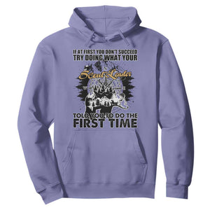 Funny Scouting Adventure Hoodie Doing What Your Scout Leader Told You To Do Camping Compass TS02 Violet Print Your Wear