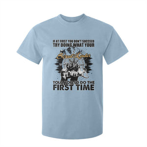 Funny Scouting Adventure T Shirt For Kid Doing What Your Scout Leader Told You To Do Camping Compass TS02 Light Blue Print Your Wear