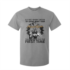 Funny Scouting Adventure T Shirt For Kid Doing What Your Scout Leader Told You To Do Camping Compass TS02 Sport Gray Print Your Wear