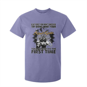 Funny Scouting Adventure T Shirt For Kid Doing What Your Scout Leader Told You To Do Camping Compass TS02 Violet Print Your Wear