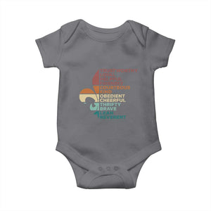 Funny Scouting Leader Law Baby Onesie Vintage Fleur De Lis TS11 Charcoal Print Your Wear