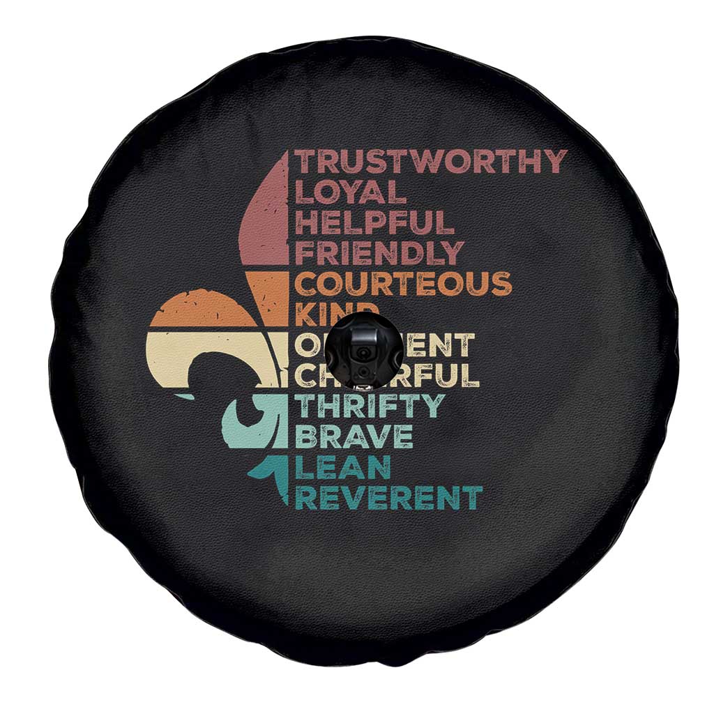Funny Scouting Leader Law Spare Tire Cover Vintage Fleur De Lis TS11 Print Your Wear