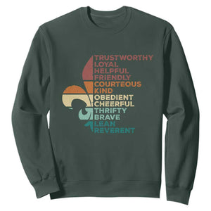 Funny Scouting Leader Law Sweatshirt Vintage Fleur De Lis TS11 Dark Forest Green Print Your Wear