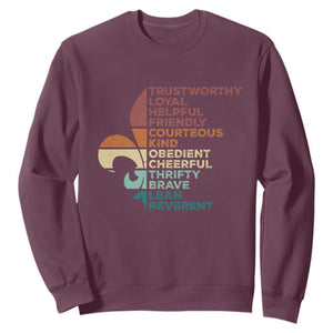 Funny Scouting Leader Law Sweatshirt Vintage Fleur De Lis TS11 Maroon Print Your Wear