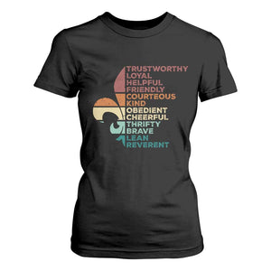 Funny Scouting Leader Law T Shirt For Women Vintage Fleur De Lis TS11 Black Print Your Wear