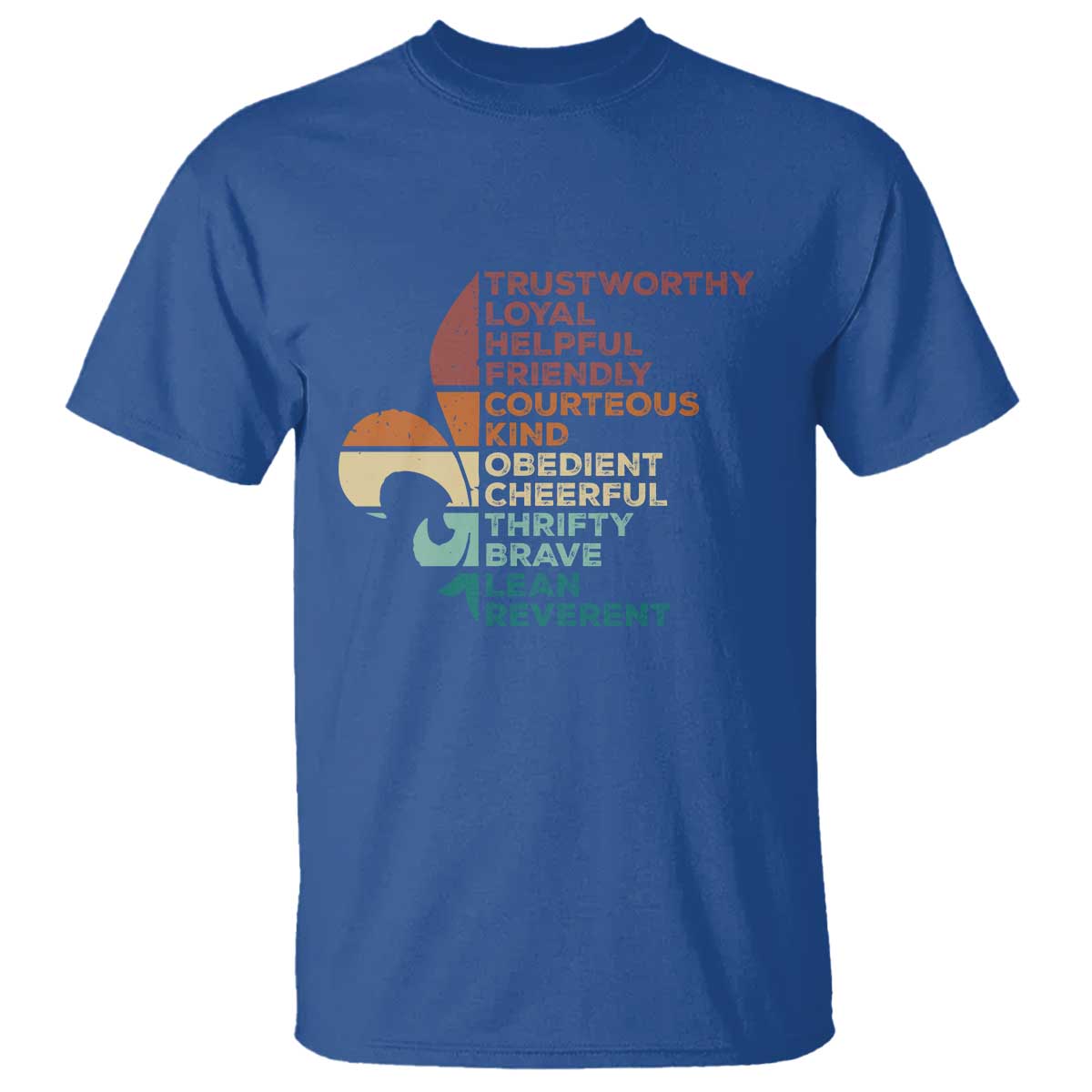 Funny Scouting Leader Law T Shirt Vintage Fleur De Lis TS11 Royal Blue Print Your Wear