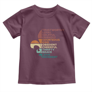 Funny Scouting Leader Law Toddler T Shirt Vintage Fleur De Lis TS11 Maroon Print Your Wear
