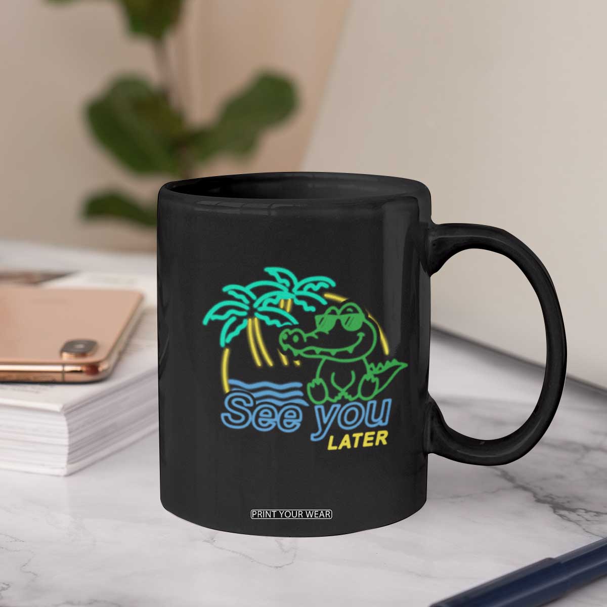 Funny See You Later Teacher Summer Alligator Coffee Mug Later Gator Last Day Of School TS11 Print Your Wear