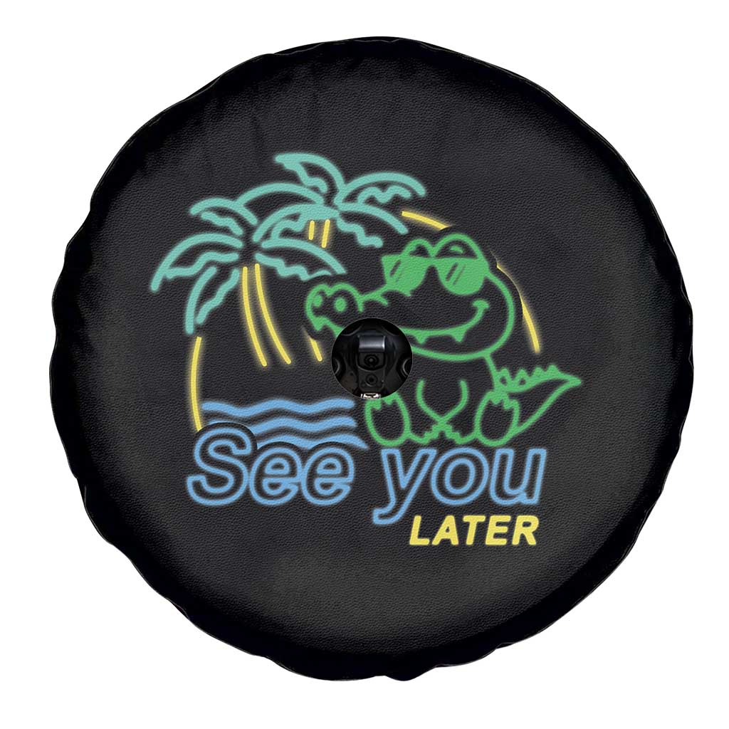 Funny See You Later Teacher Summer Alligator Spare Tire Cover Later Gator Last Day Of School TS11 Print Your Wear